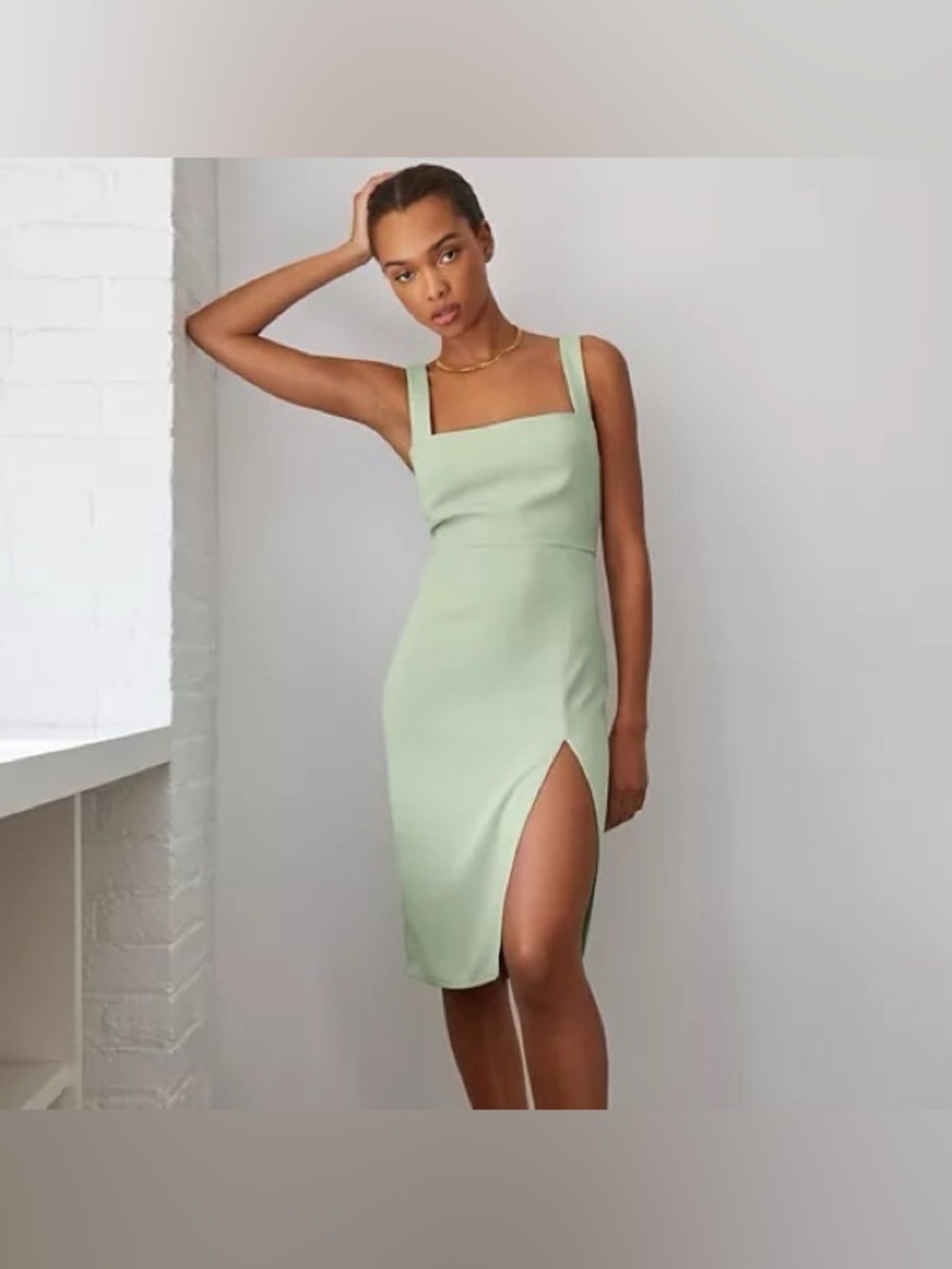 NWOTS New Babaton 90s Slit Midi Dress Sz 8